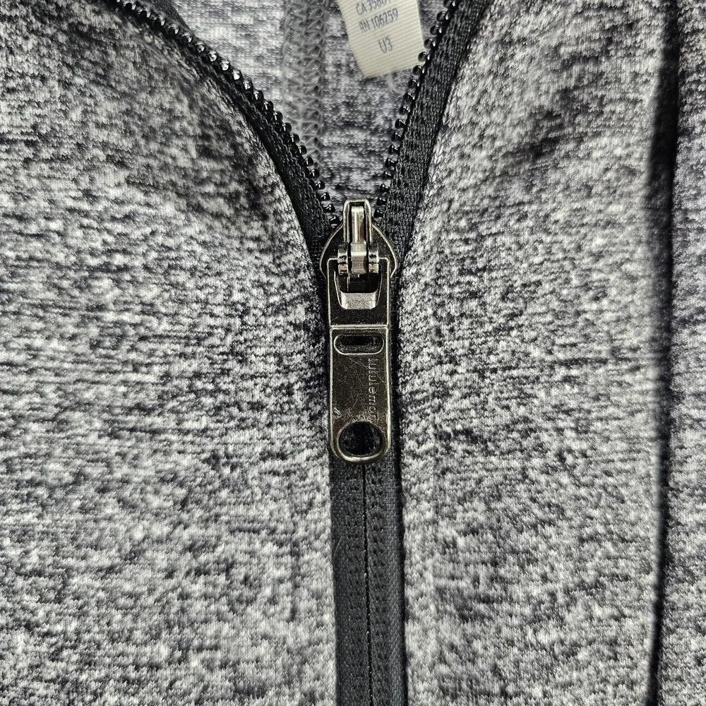 Lululemon Track Jacket Mens Large Gray Full Zip Thumbholes Presidents Club Logo